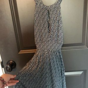 Blue Patterned Romper